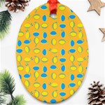 Lemons Ongoing Pattern Texture Ornament (Oval) Front