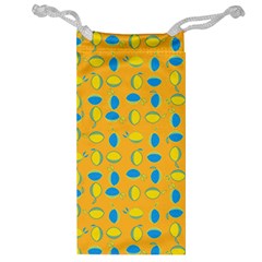 Lemons Ongoing Pattern Texture Jewelry Bag