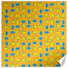 Lemons Ongoing Pattern Texture Canvas 12  X 12 