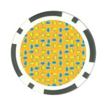 Lemons Ongoing Pattern Texture Poker Chip Card Guard Front