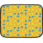 Lemons Ongoing Pattern Texture Double Sided Fleece Blanket (Mini)  35 x27  Blanket Front