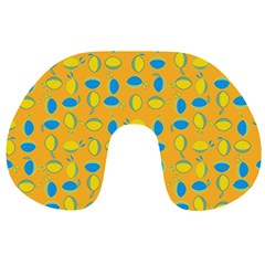 Lemons Ongoing Pattern Texture Travel Neck Pillows