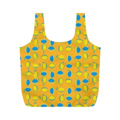 Lemons Ongoing Pattern Texture Full Print Recycle Bag (m) by Mariart