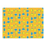 Lemons Ongoing Pattern Texture Double Sided Flano Blanket (Mini)  35 x27  Blanket Front