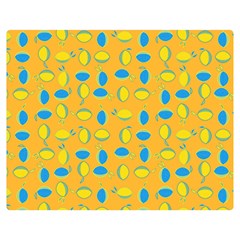 Lemons Ongoing Pattern Texture Double Sided Flano Blanket (medium)  by Mariart