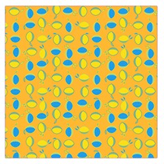 Lemons Ongoing Pattern Texture Large Satin Scarf (square)