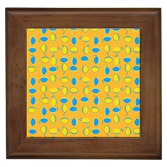 Lemons Ongoing Pattern Texture Framed Tiles by Mariart