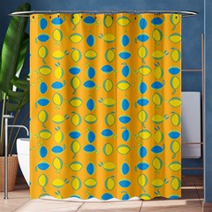 Lemons Ongoing Pattern Texture Shower Curtain 60  X 72  (medium)  by Mariart