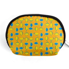 Lemons Ongoing Pattern Texture Accessory Pouch (medium)