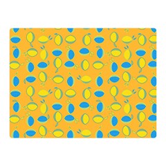 Lemons Ongoing Pattern Texture Double Sided Flano Blanket (mini)  by Mariart