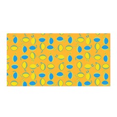 Lemons Ongoing Pattern Texture Satin Wrap