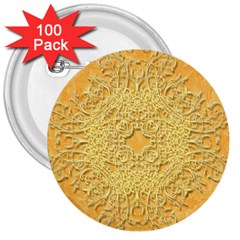 Elegant Decorative Floral Design 3  Buttons (100 Pack)  by FantasyWorld7