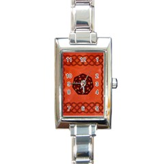 Elegant Decorative Celtic, Knot Rectangle Italian Charm Watch by FantasyWorld7