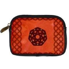 Elegant Decorative Celtic, Knot Digital Camera Leather Case by FantasyWorld7