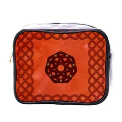 Elegant Decorative Celtic, Knot Mini Toiletries Bag (one Side) by FantasyWorld7