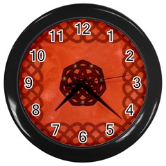 Elegant Decorative Celtic, Knot Wall Clock (black) by FantasyWorld7