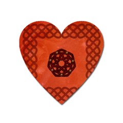 Elegant Decorative Celtic, Knot Heart Magnet by FantasyWorld7