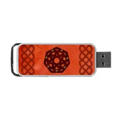 Elegant Decorative Celtic, Knot Portable Usb Flash (one Side) by FantasyWorld7