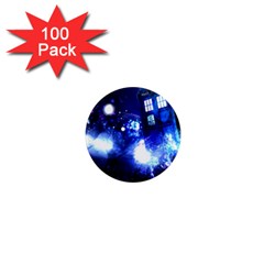 Tardis Background Space 1  Mini Magnets (100 Pack) 