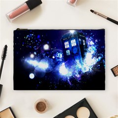 Tardis Background Space Cosmetic Bag (large) by Sudhe