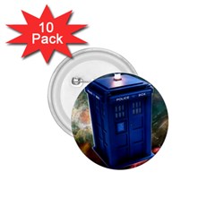 The Police Box Tardis Time Travel Device Used Doctor Who 1 75  Buttons (10 Pack) by Sudhe