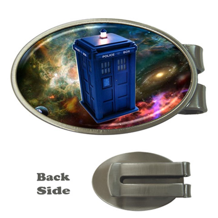 The Police Box Tardis Time Travel Device Used Doctor Who Money Clips (Oval) 