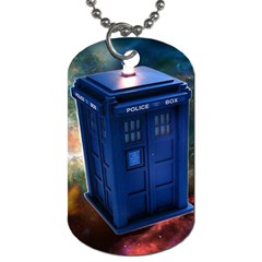 The Police Box Tardis Time Travel Device Used Doctor Who Dog Tag (two Sides) by Sudhe