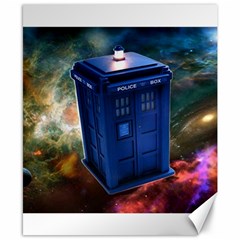 The Police Box Tardis Time Travel Device Used Doctor Who Canvas 8  X 10  by Sudhe