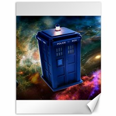 The Police Box Tardis Time Travel Device Used Doctor Who Canvas 36  X 48  by Sudhe