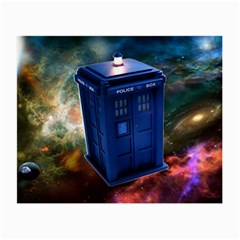 The Police Box Tardis Time Travel Device Used Doctor Who Small Glasses Cloth (2-side) by Sudhe