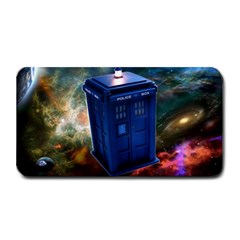 The Police Box Tardis Time Travel Device Used Doctor Who Medium Bar Mats by Sudhe