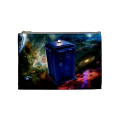 The Police Box Tardis Time Travel Device Used Doctor Who Cosmetic Bag (medium) by Sudhe