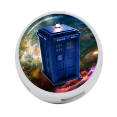 The Police Box Tardis Time Travel Device Used Doctor Who 4-port Usb Hub (one Side) by Sudhe