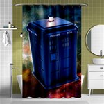 The Police Box Tardis Time Travel Device Used Doctor Who Shower Curtain 48  x 72  (Small)  Curtain(48  X 72 ) - 42.18 x64.8  Curtain(48  X 72 )