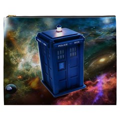 The Police Box Tardis Time Travel Device Used Doctor Who Cosmetic Bag (xxxl) by Sudhe