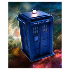 The Police Box Tardis Time Travel Device Used Doctor Who Drawstring Bag (small) by Sudhe