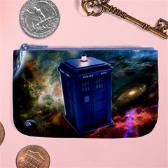 The Police Box Tardis Time Travel Device Used Doctor Who Large Coin Purse by Sudhe