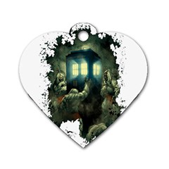 Time Machine Doctor Who Dog Tag Heart (one Side) by Sudhe