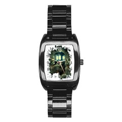 Time Machine Doctor Who Stainless Steel Barrel Watch by Sudhe