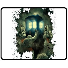 Time Machine Doctor Who Double Sided Fleece Blanket (medium)  by Sudhe