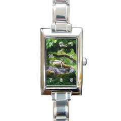 Chicago Garden of the Phoenix Rectangle Italian Charm Watch