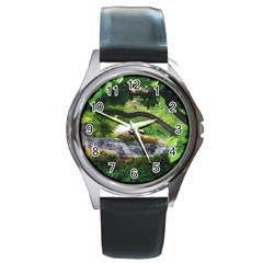 Chicago Garden of the Phoenix Round Metal Watch