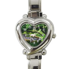 Chicago Garden of the Phoenix Heart Italian Charm Watch