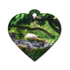 Chicago Garden of the Phoenix Dog Tag Heart (One Side)