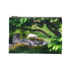 Chicago Garden Of The Phoenix Cosmetic Bag (large) by Riverwoman