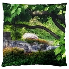 Chicago Garden of the Phoenix Large Flano Cushion Case (Two Sides)