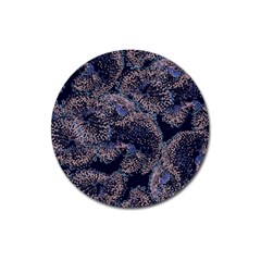 Glowing Coral Pattern Magnet 3  (round) by LoolyElzayat