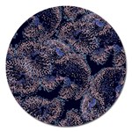 Glowing Coral Pattern Magnet 5  (Round) Front