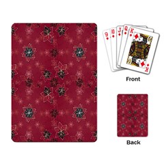 Modern Floral Collage Print Pattern Modern Floral Collage Print Pattern Playing Cards Single Design