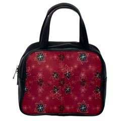 Modern Floral Collage Print Pattern Modern Floral Collage Print Pattern Classic Handbag (one Side)